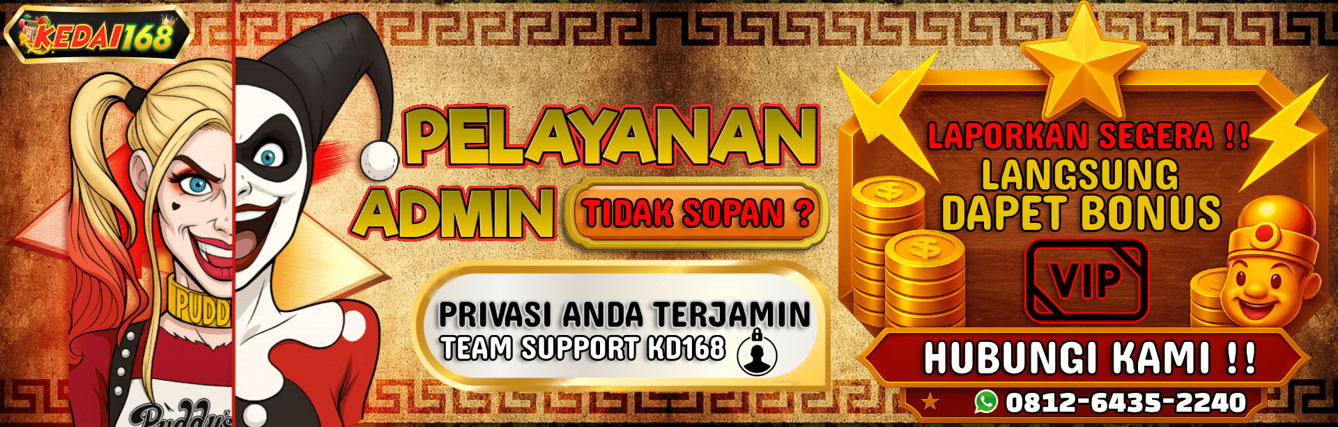 LAPORKAN PELAYANAN TIDAK SOPAN ADMIN